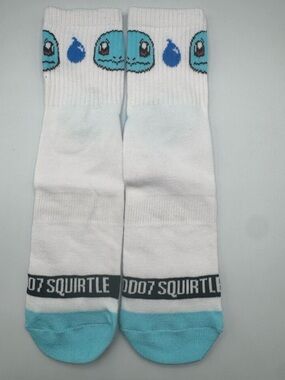 Pokémon Squirtle 1 Pair Quarter Socks Size 8-12